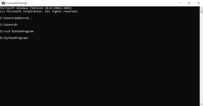 Run python program in command prompt
