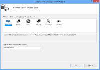 data source configuration wizard in asp.net