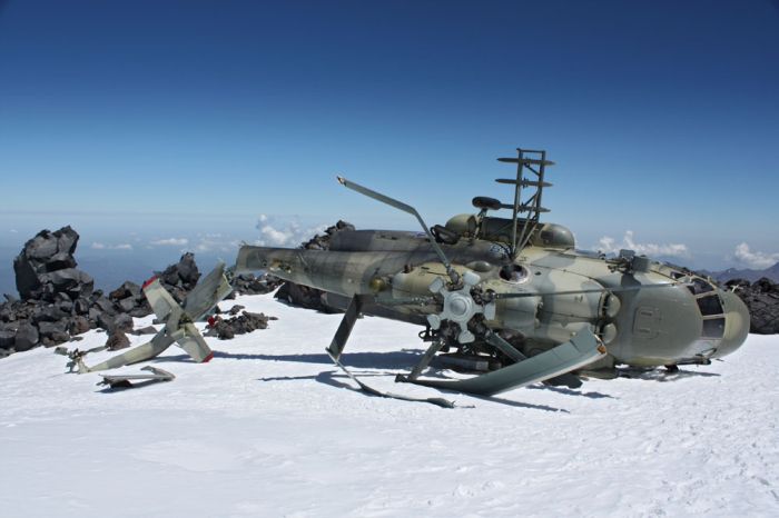 Abandoned Russian MI-8