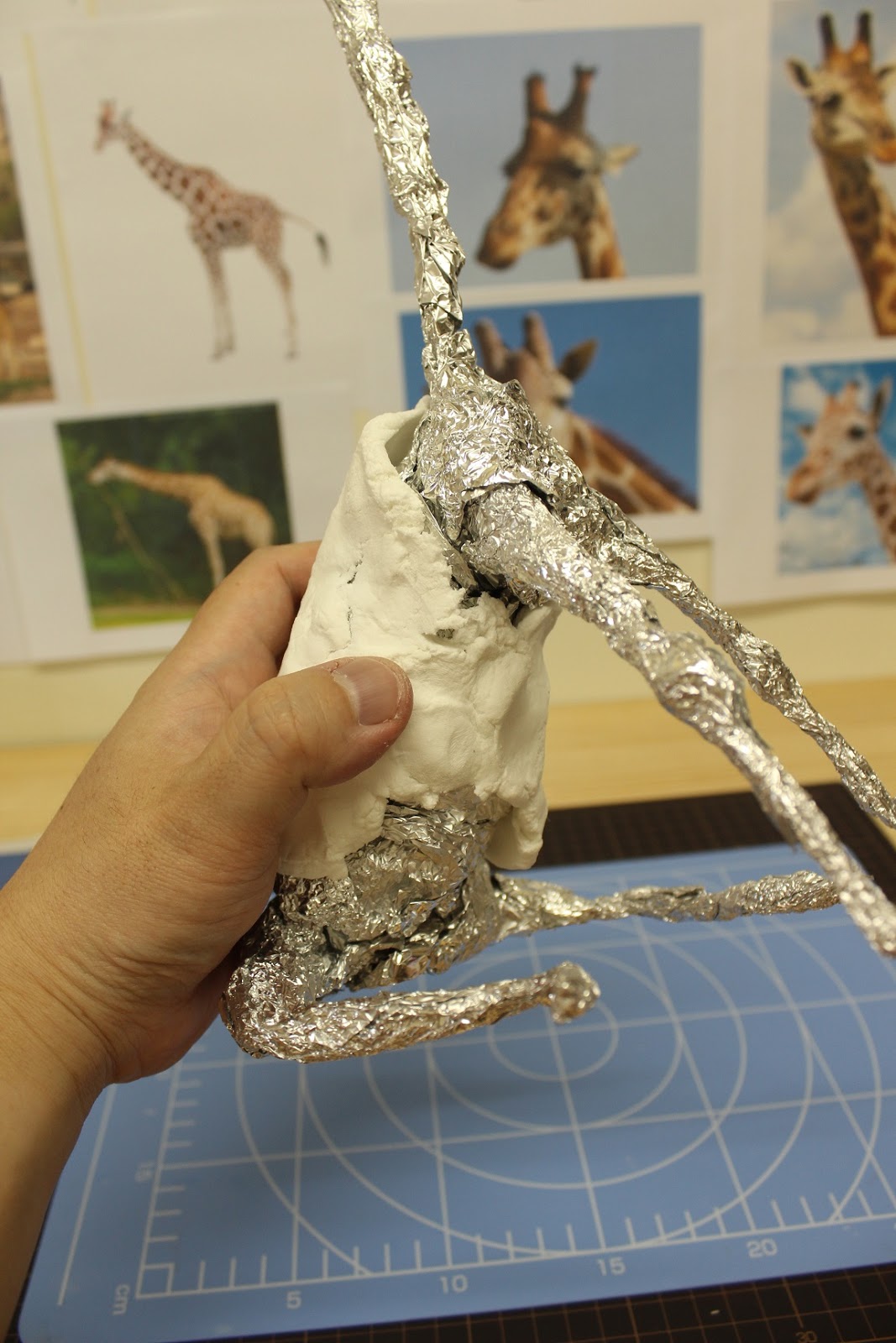 試作品 紙粘土で動物づくり