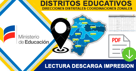 Distritos Educativos Ecuador Direcciones Distritales Ministerio