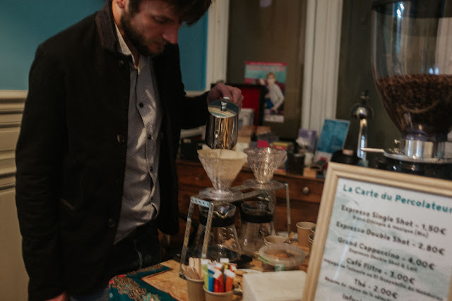 percolateur disquaire barista cafe itinerant narbonne