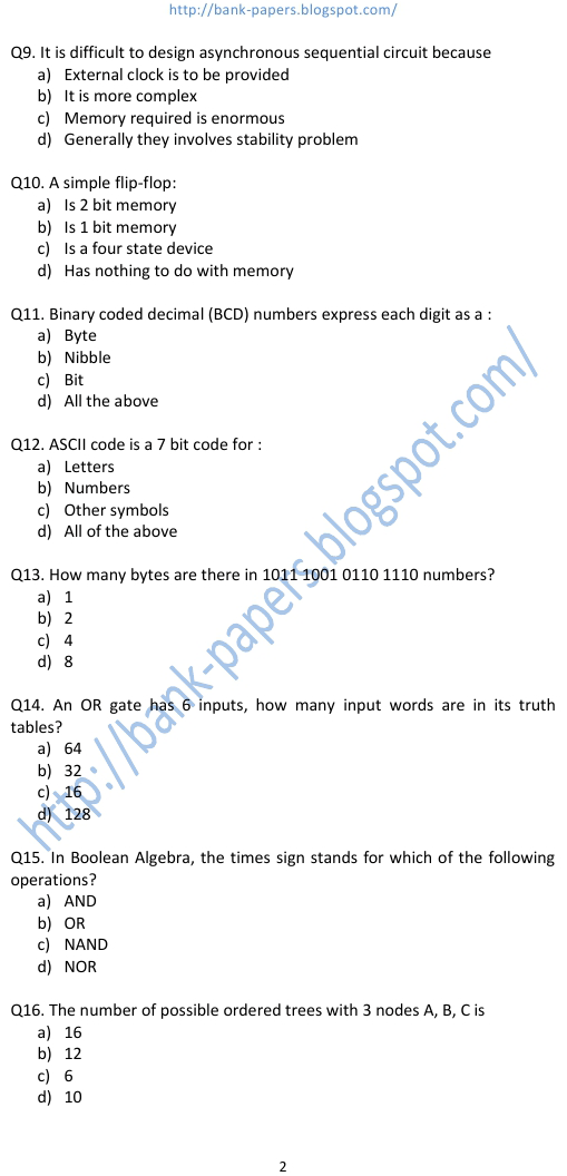 specialist officer question paper