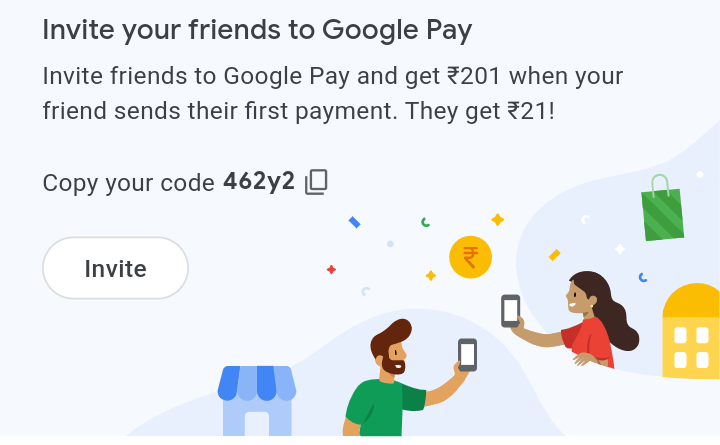 Invite to Google Pay