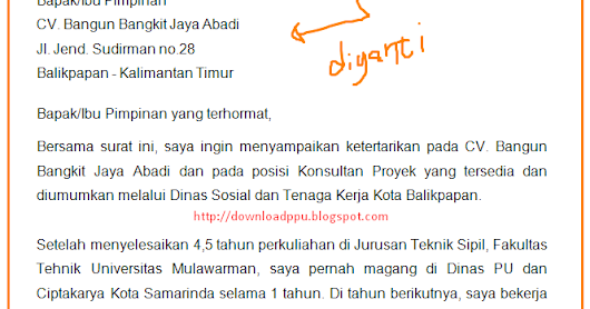 Download Contoh Daftar Riwayat Hidup Curriculum Vitae Dan Surat
