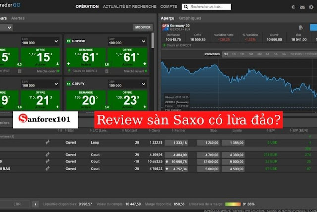 Review đánh giá sàn Forex Saxo có lừa đảo hay không?