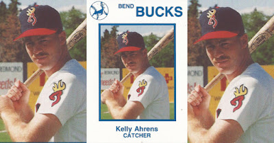 Kelly Ahrens 1990 Bend Bucks card