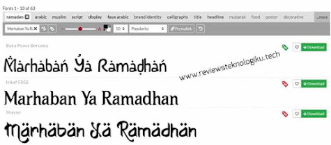 download font tema ramadhan