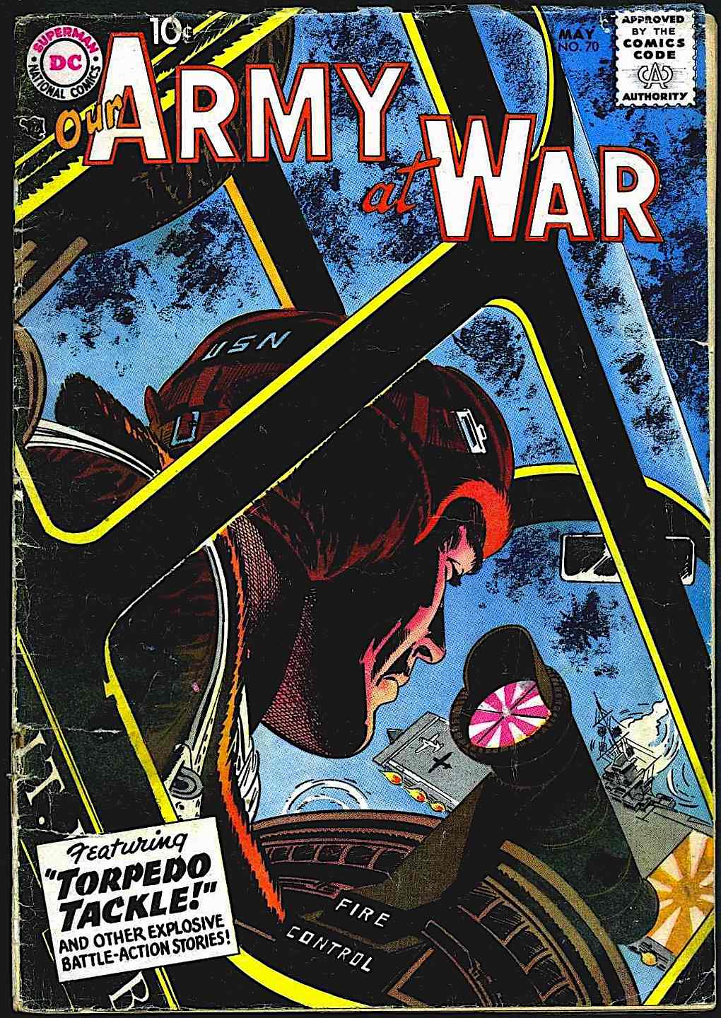 Jerry Grandenetti Army At War comic book cover