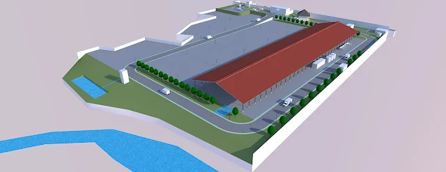 industrial building site plan