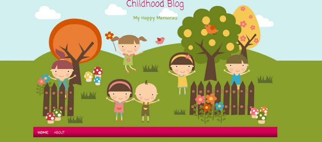 Childhood Memory Blogger Template