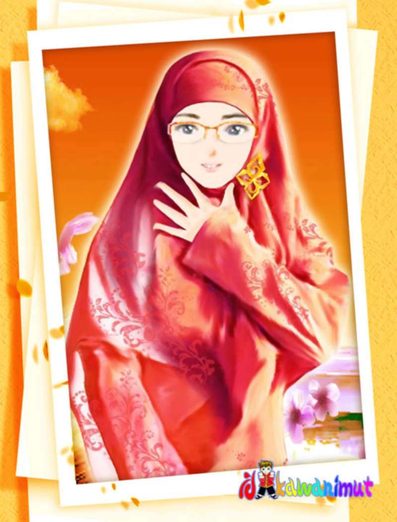 17 Gambar Kartun Muslimah Cantik Berhijab Anak Cemerlang