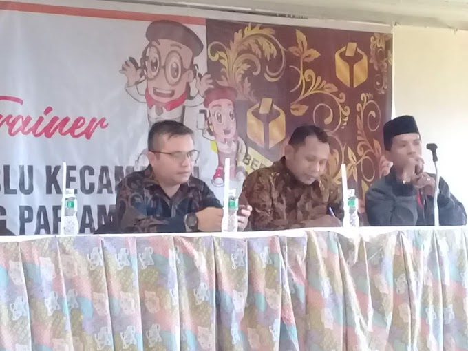 Ketua Bawaslu Padang Pariaman Anton Ishaq Resmi Tutup Training Of Trainer