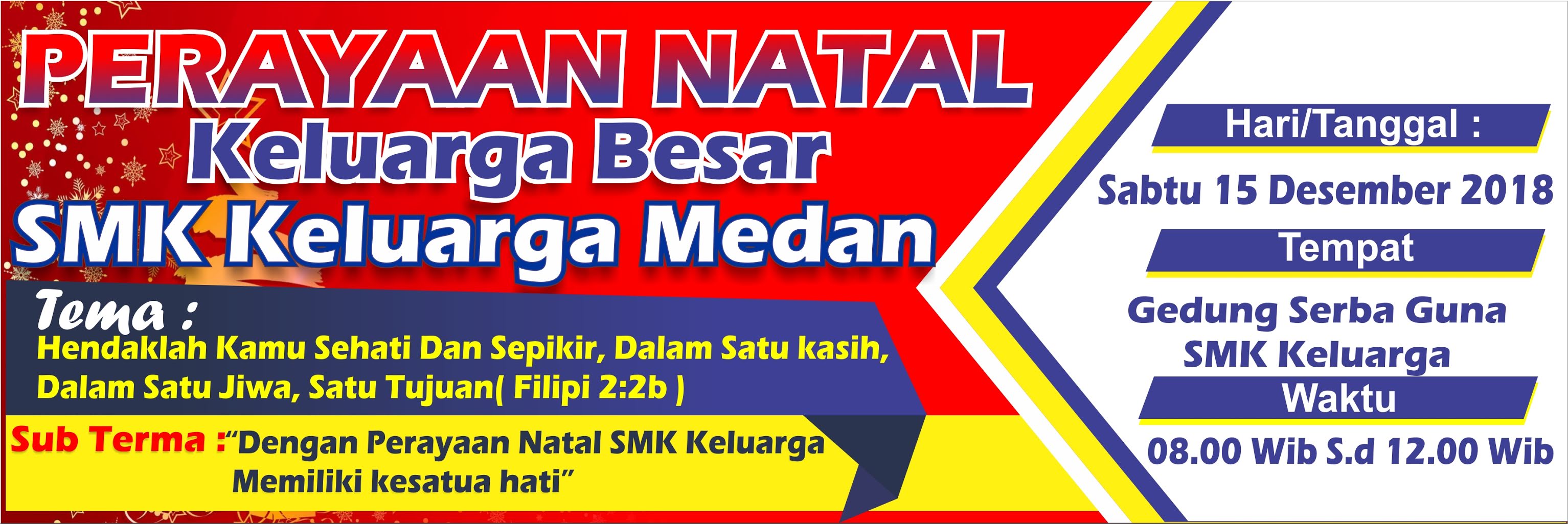 Desain Spanduk Perayaan Natal Dengan CorelDraw