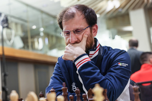 Au 4ème échiquier français, le grand-maître international Tigran Gharamian - Photo © Fédération internationale des échecs