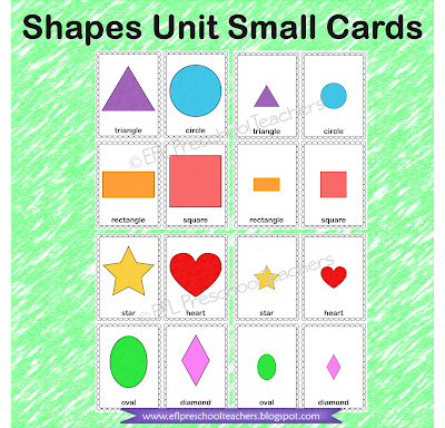 Shapes Unit Small cards