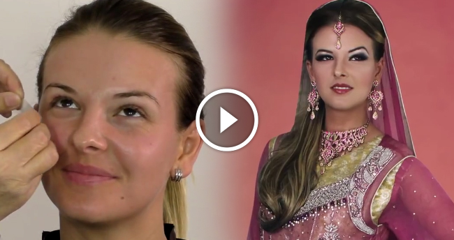 Arabian Style Asian Bridal Makeup Tutorial 2015