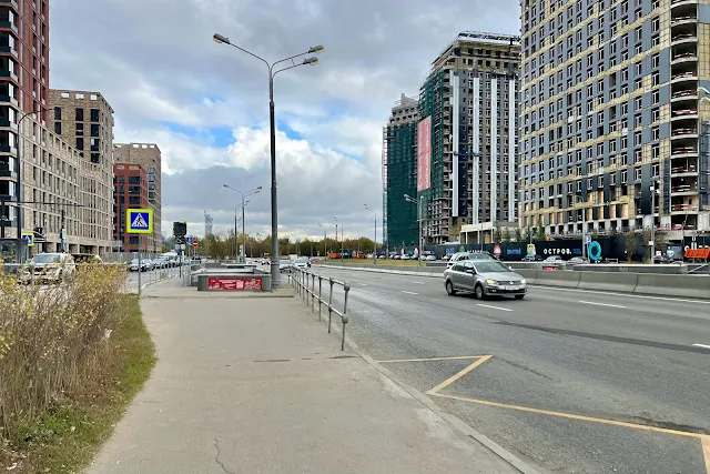 улица Нижние Мнёвники, строящийся жилой комплекс «Остров»