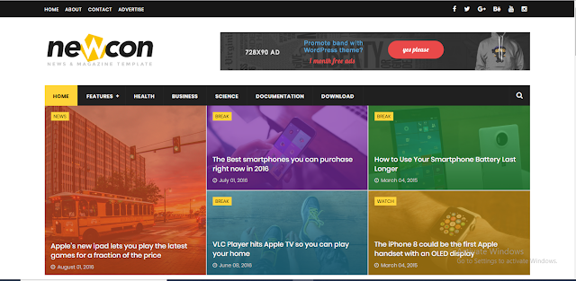 NewCon Blogger Template