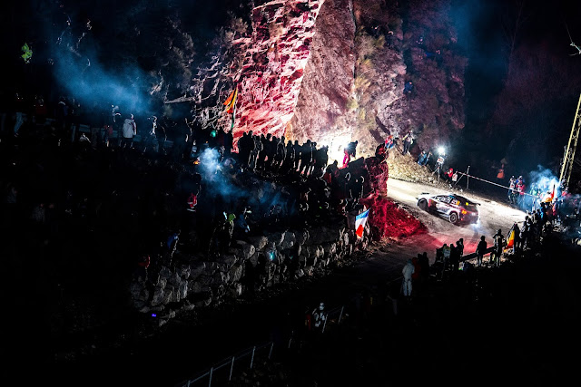 Rally car on the top of col de turini