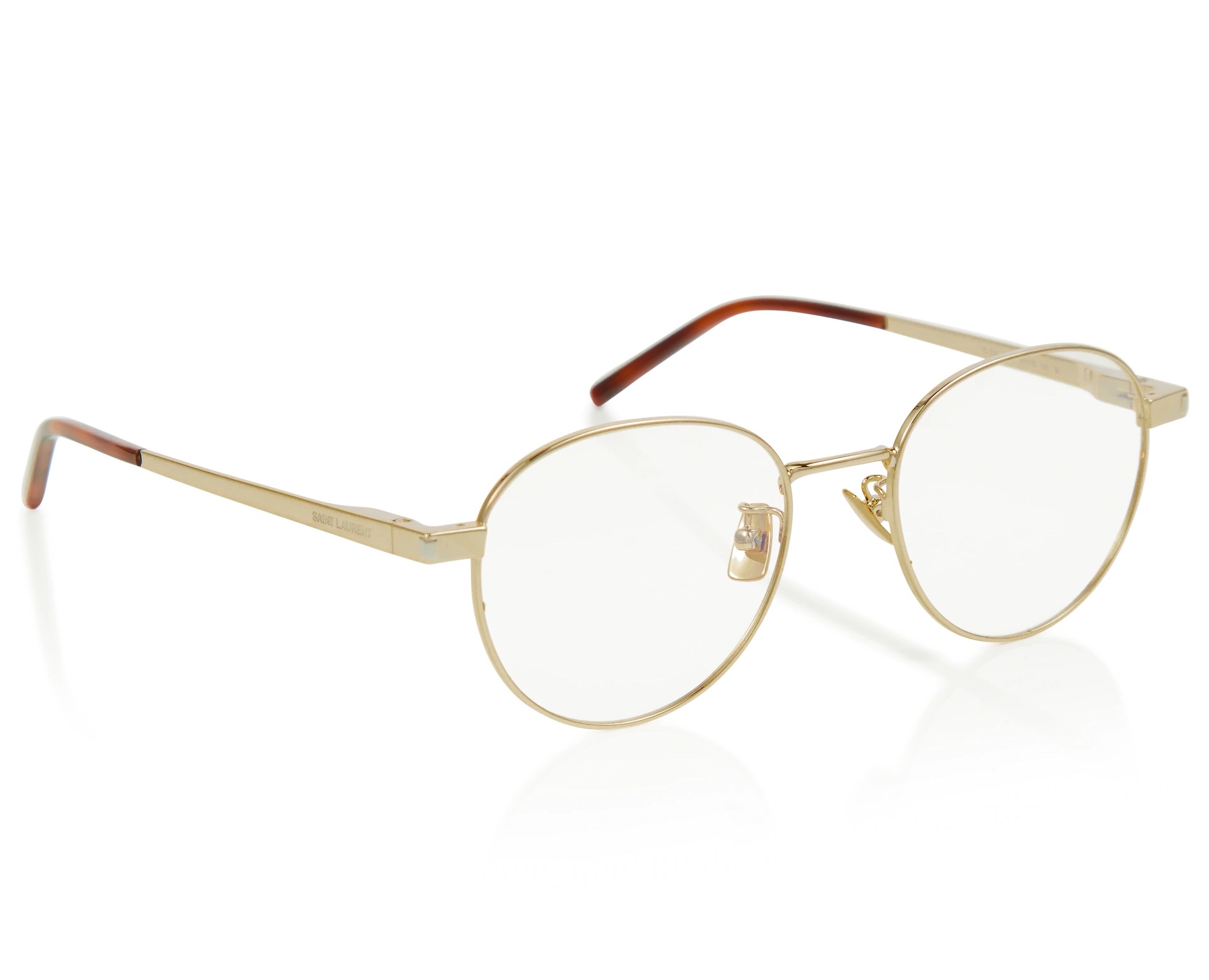 SAINT LAURENT Round metal glasses