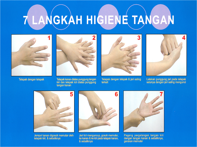 7 Langkah cara cuci tangan