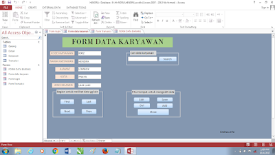 membuat database karyawan