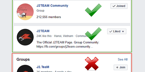 Giả mạo J2TEAM: Danh sách nhóm, fanpage và website cần đề phòng