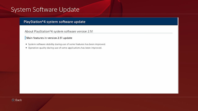 System Software Update PS4