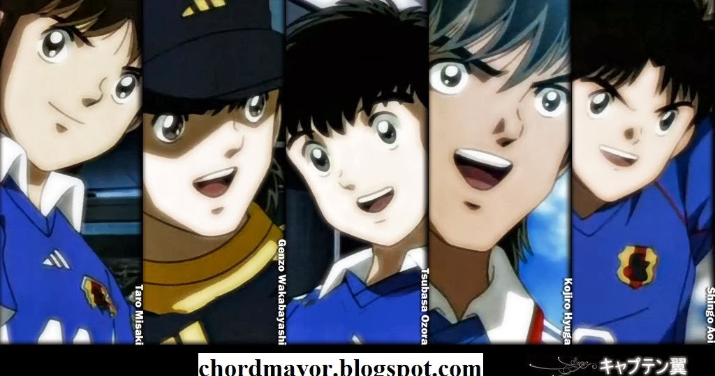 CHORD Lagu OST Captain Tsubasa Kupu  Kupu  indonesia 