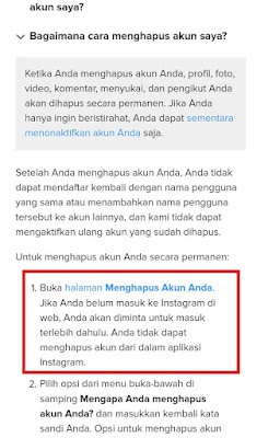 Begini Cara Menghapus Akun  Instagram  dengan Mudah 
