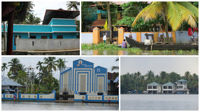 Colourful Buildings near Backwaters