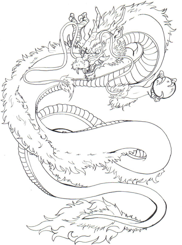 Japanese Dragon Tattoo Design