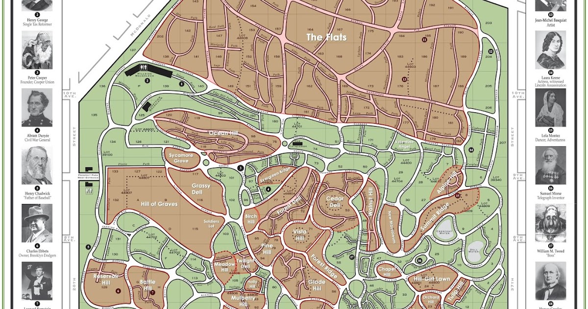 green wood cemetery map The City Birder Green Wood Cemetery Birding Map