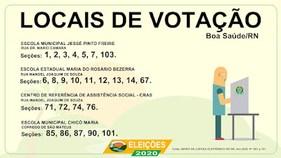 Conheça os locais de votação