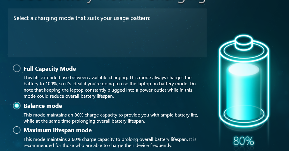 Asus Battery Health Charging Software To Make Your Battery Life Longer