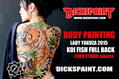 Body Painting Koi Fish Jakarta