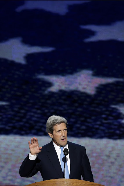 Sen. John Kerry of Massachusetts addresses the Democratic National Convention