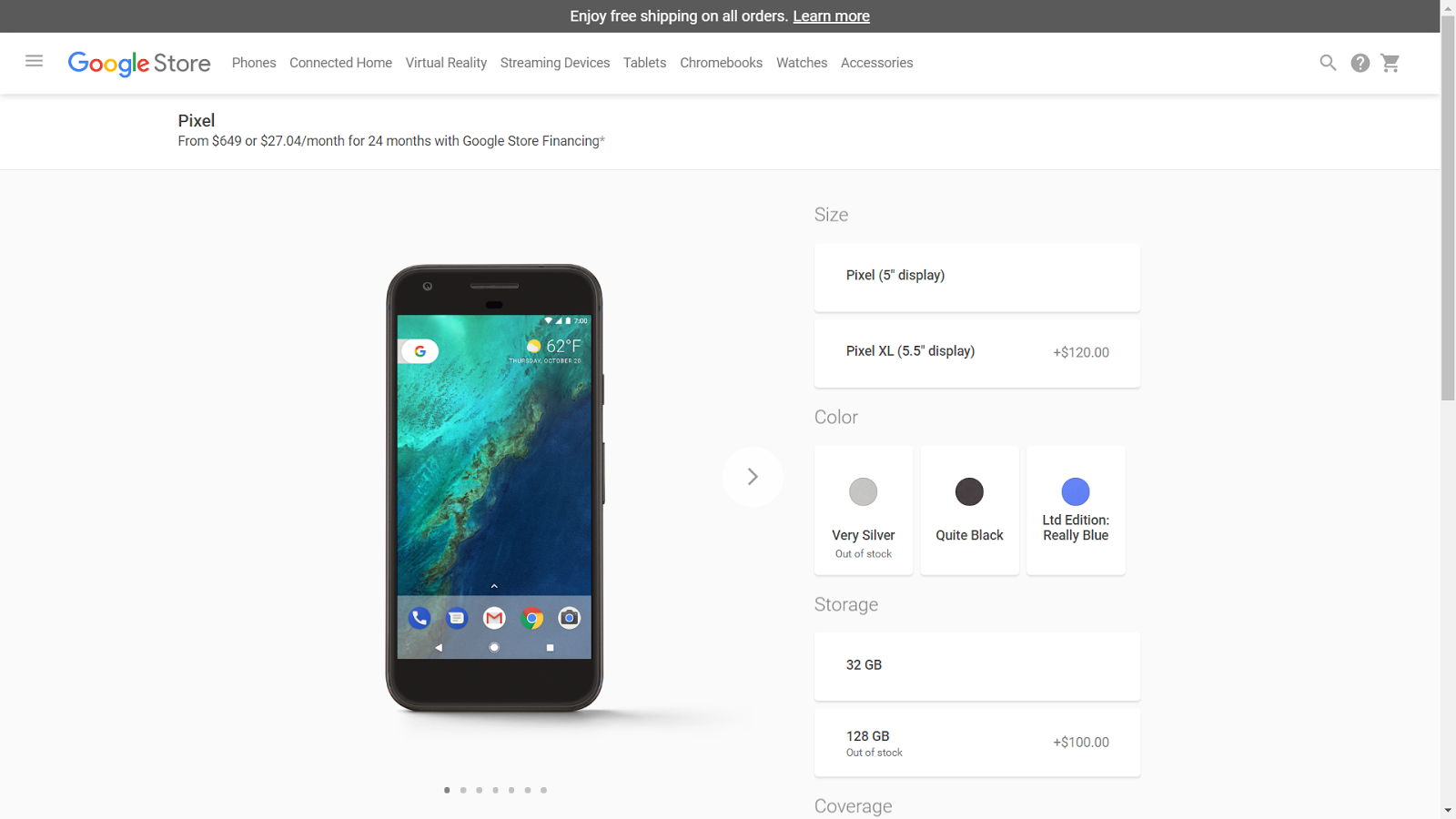 Google pixel store