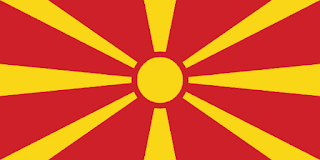 علم دولة مقدونيا الشمالية  :