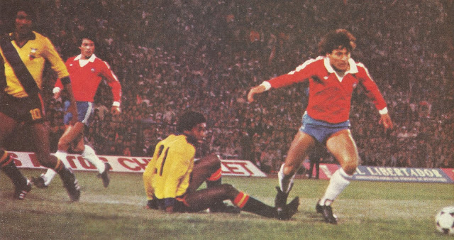 Chile y Ecuador en Clasificatorias a España 1982, 14 de junio de 1981