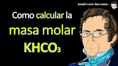 Como calcular la masa molar de KHCO3 a cuatro cifras significativas