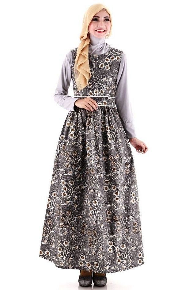  ff 20 model gaun batik muslim kombinasi modern dan elegan 