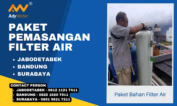 2 Kategori Bahan Penjernihan Air, yaitu Alami (seperti Batu Alam) dan Buatan (seperti Karbon Aktif)