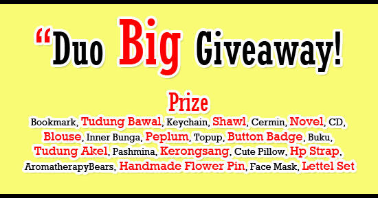 "Duo Big Giveaway!  mimbar kata