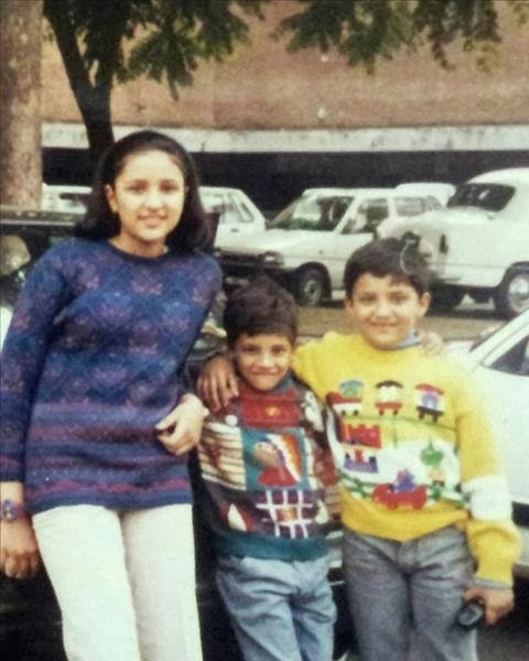 Parineeti Chopra with her brothers