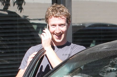 Facebook boss Mark Zuckerberg is driving an Acura TSX