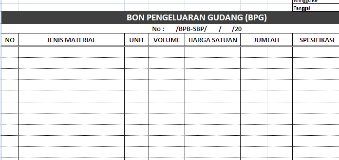 KUMPULAN FILE LAPORAN PROYEK HARIAN, MINGGUAN DAN AKHIR