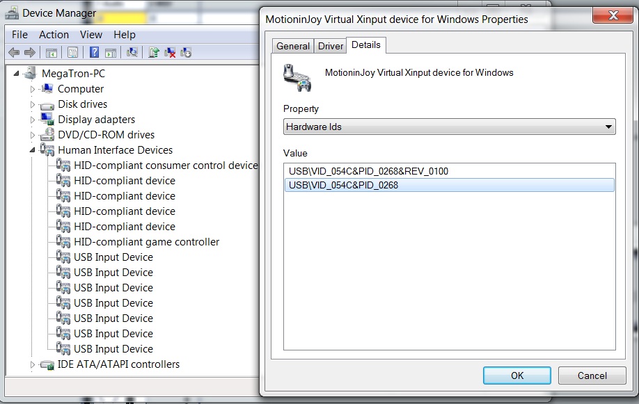 motioninjoy ds3 drivers mijxinput inf