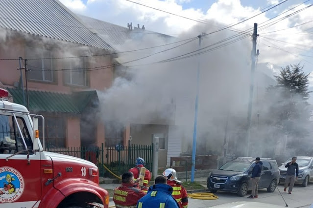 Incendio en vivienda de Ushuaia, sin lesionados